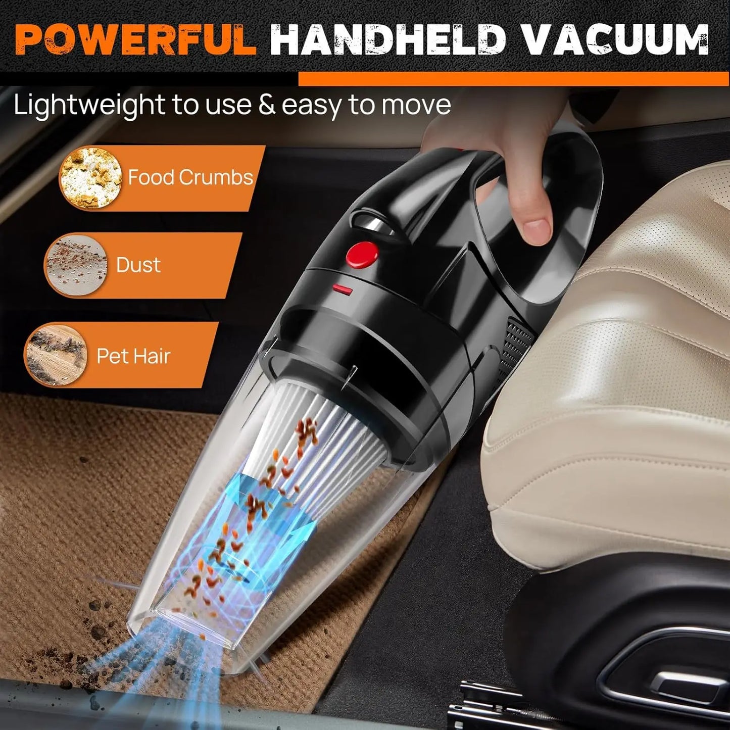 Wireless Handheld Car Vacuum